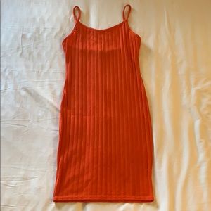 Orange Strappy mini dress
